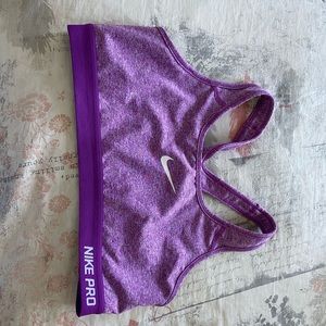 Purple Nike Pro Sports Bra